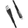 Дата кабель USB 2.0 AM to Micro 5P 1.0m zinc alloy + led black ColorWay (CW-CBUM035-BK)