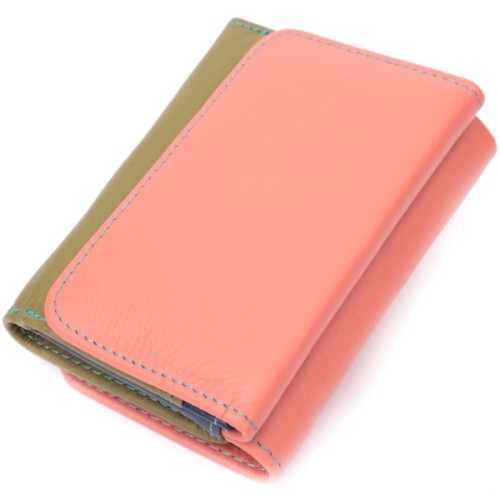 Гаманець ST Leather З натуральної шкіри Різнобарвний (22494)