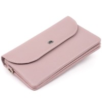 Гаманець ST Leather Зі шкіри Ліловий (19322)