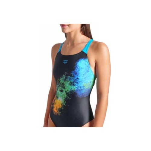 Купальник Arena Vibrant Swimsuit Swim Pro Back 008936-580 Чорний 38 (3468337504832)