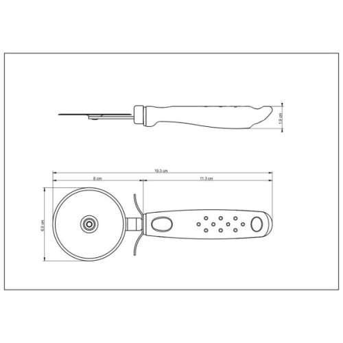 Ніж для піци Tramontina Utilita Red (25625/170)