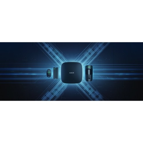 Комплект охоронної сигналізації Ajax StarterKit Cam Plus HDR black