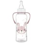 Пляшечка для годування Canpol babies CUTE ANIMALS стандартна з ручками 250 мл рожева (11/845_pin)