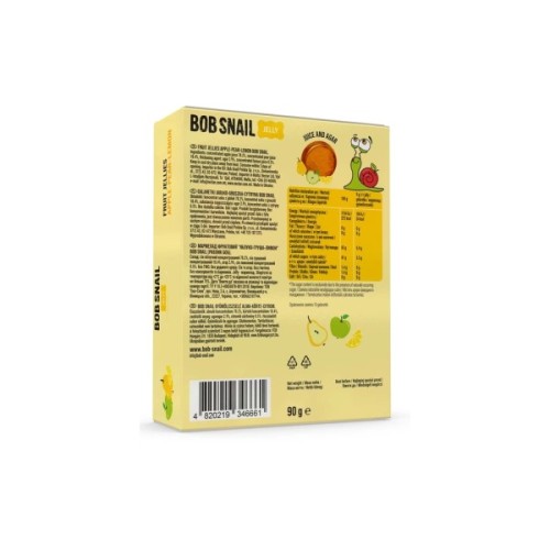 Мармелад Bob Snail Яблуко, груша, лимон 90 г (1740880)