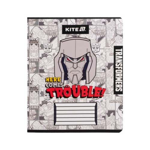 Зошит Kite Transformers, 12 аркушів, клітинка (TF25-232)