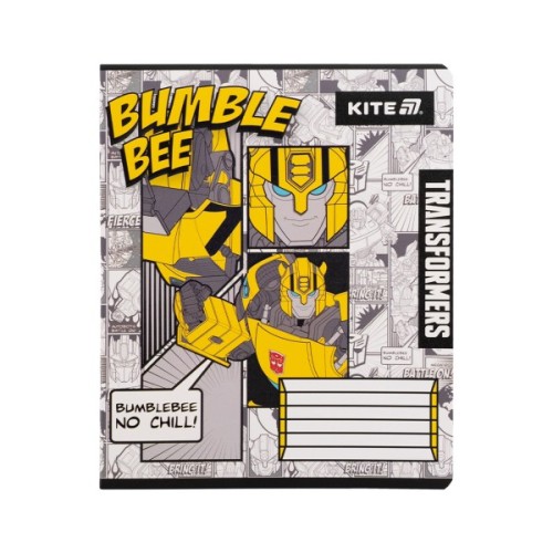 Зошит Kite Transformers, 12 аркушів, клітинка (TF25-232)