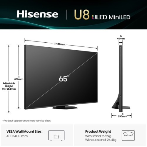 Телевізор Hisense 65U8Q