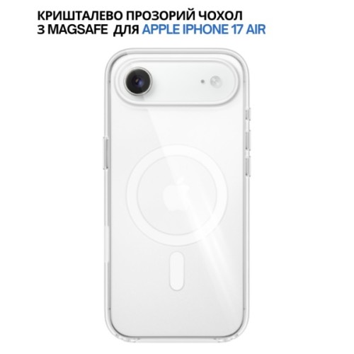 Чохол до мобільного телефона BeCover FIBRA Crystal MagSafe Apple iPhone 17 Air (715367)
