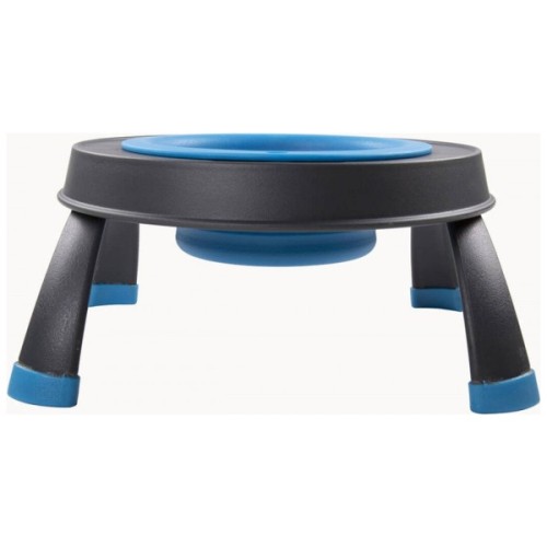 Посуд для собак Dexas Миска одинарна на складній підставці-мала 360 мл блакитна (0084297306939)