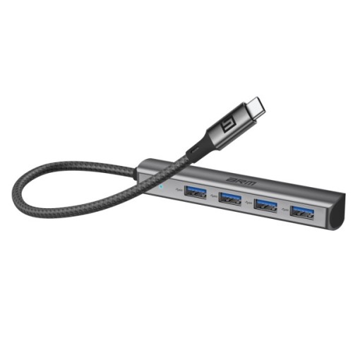 Концентратор Armorstandart USB-C to 4USB Grey (ARM69364)