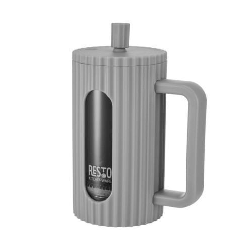 Френч-прес Resto Keid бамбук 600 мл сірий (90532)
