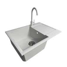 Мийка кухонна Adamant Horizon Medium Old Stone + змішувач (4824296104410)