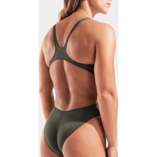 Купальник Arena Team Swimsuit Swim Tech Solid 004763-609 темно-зелений 40 (3468337774549)