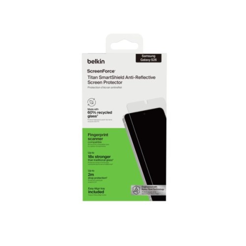 Скло захисне Belkin Titan SmartShield Samsung Galaxy S26 (OVB072HQ)