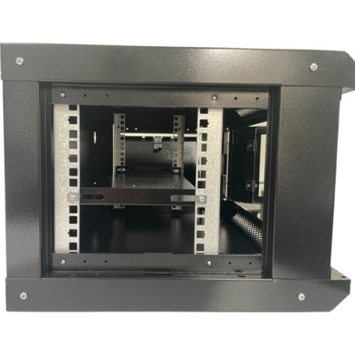 Шафа настінна GEAR 6U 19'' 530x400x300 мм, + полка 19", black (GWMSN-6U)
