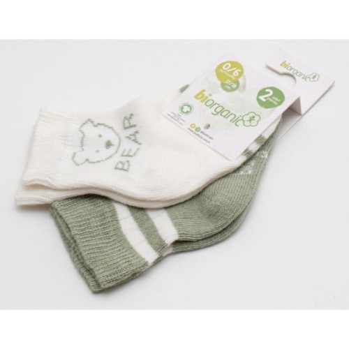 Шкарпетки дитячі Bibaby з ведмедиком (68408-0-6-green)