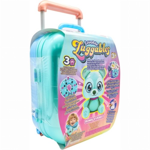 Ігровий набір Lovable Luggables М'яка іграшка Romy з подушкою і валізкою (815887029538)