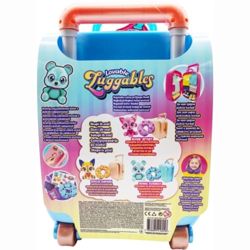 Ігровий набір Lovable Luggables М'яка іграшка Romy з подушкою і валізкою (815887029538)