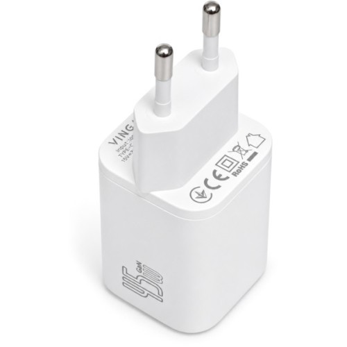 Зарядний пристрій Vinga USB-C PD PPS 45W (VCR45CB)