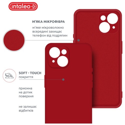 Чохол до мобільного телефона Intaleo SoftShell Apple iPhone 15 Plus Red (1283126585296)