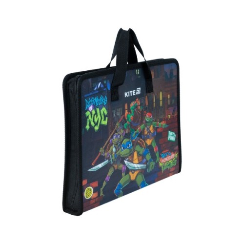 Папка - портфель Kite на блискавці A4 Ninja Turtles, 1 відділення (NT25-202)