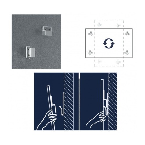 Офісна дошка Magnetoplan скляна магнітно-маркерна 1200x900 червона Glassboard-Red (13404006)