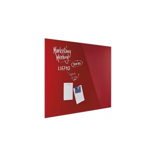 Офісна дошка Magnetoplan скляна магнітно-маркерна 1200x900 червона Glassboard-Red (13404006)