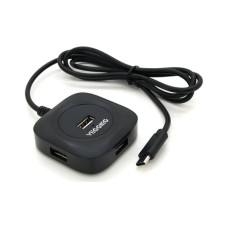 Концентратор VEGGIEG USB-C 4xUSB 2.0 0.2m black (YT-TC-V-C240)