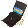 Гаманець Grande Pelle З матової натуральної шкіри Коричневий (16810)