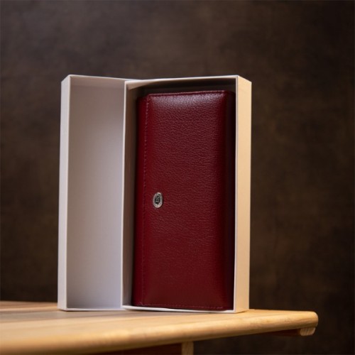 Гаманець ST Leather Темно-червоний (19392)