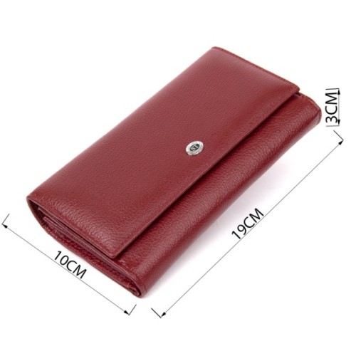 Гаманець ST Leather Темно-червоний (19392)