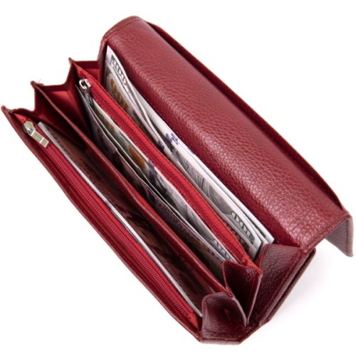 Гаманець ST Leather Темно-червоний (19392)