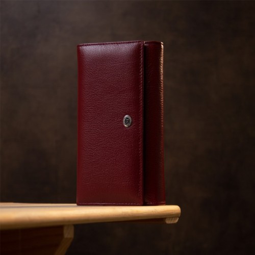 Гаманець ST Leather Темно-червоний (19392)