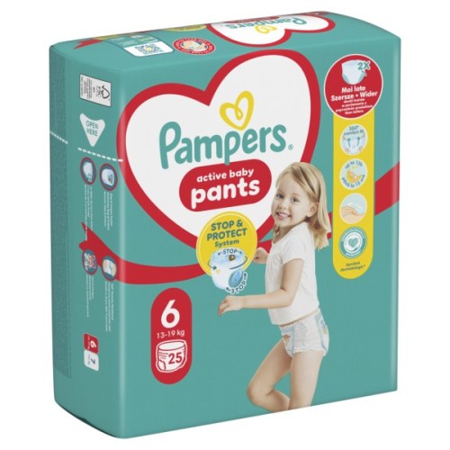 Підгузки Pampers трусики Pants Giant Розмір 6 (14-19 кг) 25 шт (8006540069745)