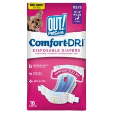 Підгузки для тварин OUT! Comfort-Dri Disposable Diapers Одноразові для сук малих порід XS-S (0010279706626)