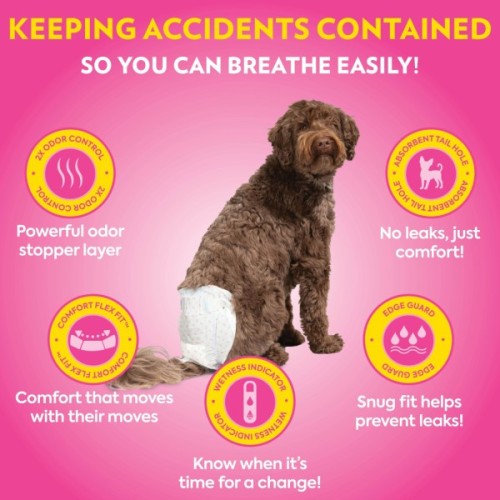 Підгузки для тварин OUT! Comfort-Dri Disposable Diapers Одноразові для сук малих порід XS-S (0010279706626)