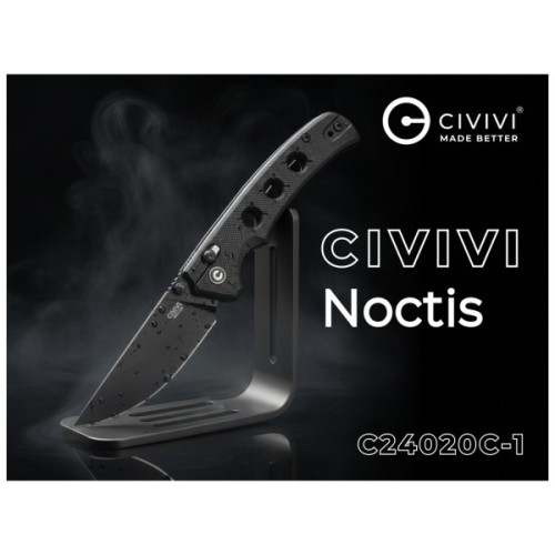 Ніж Civivi Noctis, Black G10, Black Stonewash (C24020C-1)