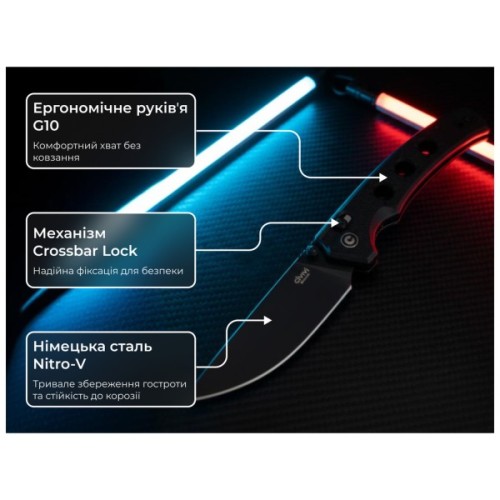 Ніж Civivi Noctis, Black G10, Black Stonewash (C24020C-1)