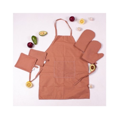Фартух MirSon Набір 15-1511 Federica бязь дві прихватки + дві рукавички-прихватки + фартух (2200006752677)