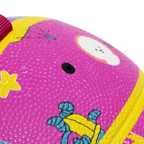 Іграшка для собак MISOKO&CO М'яч надувний у формі баскетбольного м'яча рожевий 18.5 см (KINMSK70120)