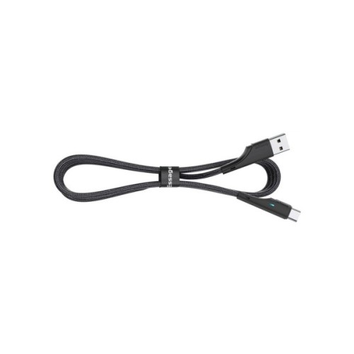 Дата кабель USB 2.0 AM to USB-C 1.0m 3A black Essager (EXCT-LS01)