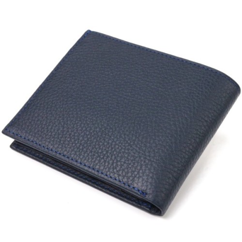 Гаманець Canpellini З натуральної шкіри флотар Синій (21581)