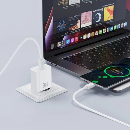Зарядний пристрій XO USB-C PD30W white (CE41.white)