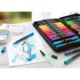 Художній маркер Faber-Castell набір акварельні двосторонні Albrecht Dürer, 30 кол. з аксесуарами в пеналі (31348)