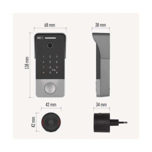 Дверний дзвінок EMOS H4034 IP-21PoE Wi-Fi (H4034)