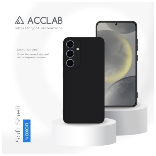 Чохол до мобільного телефона ACCLAB SoftShell Samsung Galaxy S24 Plus Black (1283126590382)