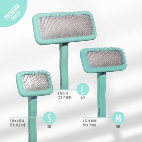 Гребінець для тварин Tauro Pro Line прямокутний M, зубці 11 мм mint (TPLB63547)