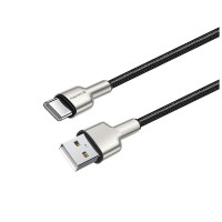 Дата кабель USB 2.0 AM to USB-C 1.0m head metal black ColorWay (CW-CBUC046-BK)