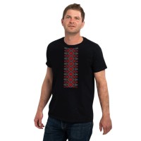 Футболка Sol's Regent Вишиванка вертикально чорний S (11380309/313S)