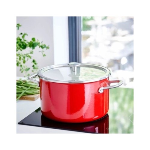 Каструля KitchenAid Steel Core 24 см 6 л червоний (CC003270-001)